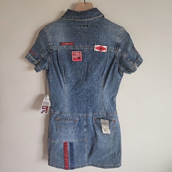Vintage Pepe Jeans London Y2K Midge Denim Mini Dress NWT - Picture 10 of 12